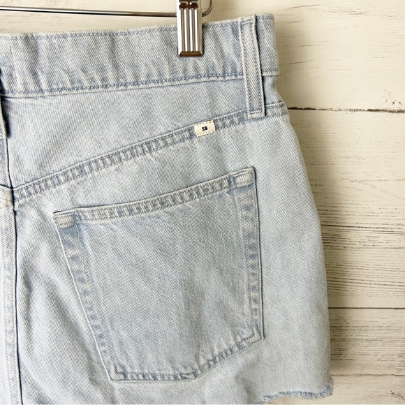 ARITZIA Sunday Best Micro Mini Short Chalky Blue High Rise Cutoff 29 - Picture 8 of 12
